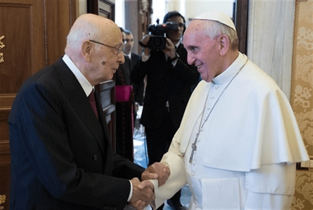 napolitano-e-papa-bergoglio